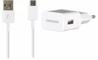 Сетевое зарядное устройство Samsung EP-TA20 + кабель USB-C (белый)