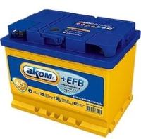 Аккумулятор автомобильный АКОМ АКОМ+ EFB (START-STOP) (Start-Stop) 75Ah/720 лев.+ 6СТ-75.1 275x177x190