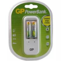 Зарядное устройство GP PB410GS, в комплекте 2 аккумулятора ааA 650 mAh, для 2 тип аа/ааа