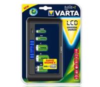 Зарядное устройство VARTA LCD Universal Charger (AA, AAA, C, D, 9V, USB)