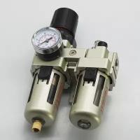 Фильтр-влагоотделитель Pegas AC3010-01 с регулятором давления, лубрикатором