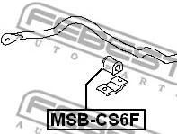 Втулка переднего стабилизатора d24.5\ Mitsubishi Lancer Cs 00-09 FEBEST MSB-CS6F