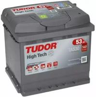 Аккумулятор TUDOR High-Tech 53 А/ч обратная R+ EN 540A 207x175x190 TA530 TA530