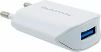 Сетевое зарядное устройство Qumann QTC-01, 1 USB, 50011, белый