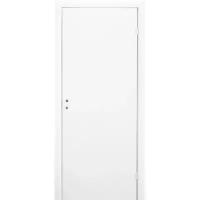 Финская деревянная противопожарная дверь, EI-30/38 dB, белая, с четвертью, гладкая