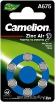 ZA675, Элемент питания воздушно-цинковый(для слуховых аппаратов)(6шт) 1.4В