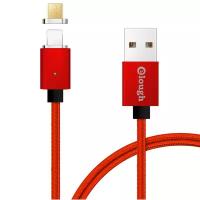 Магнитная зарядка E04, дата кабель, Micro USB, Elough, красная