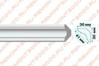 Киндекор Плинтус потолочный K-40 (2м) / KINDECOR Профиль потолочный пенополистирол белый K-40 (2м)