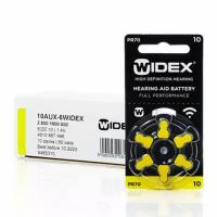 Widex 10 (PR70) батарейки для слуховых аппаратов, упаковка (60 батареек)