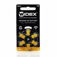 Widex 13 (PR48) батарейки для слуховых аппаратов, 1 блистер, 6 батареек.