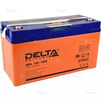 Аккумулятор DELTA гелевый GEL 12-120 (12В, 120Ач / 12V, 120Ah / Вывод под болт M8)