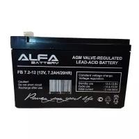 Аккумуляторная батарея ALFA Battery FB7.2-12, 12V, 7Ah, для ОПС