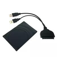 Кабель /адаптер/ USB 3.0 to SATA 6G Espada PA02BKU3 с защитной пластиковой панелью для жесткого HDD диска или SSD диска 2,5