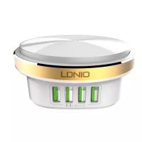 Сетевое зарядное устройство Ldnio A4406 4 USB с светодиодной лампой