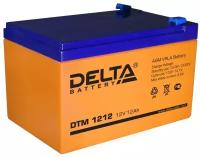 Аккумулятор 1212 Delta DTM, 12В 12 А/ч, вес - 3,8 кг