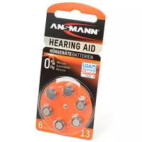 Батарейки для слуховых аппаратов Ansmann 5013243 Hearing Aid 13 PR48 Ansmann 108-02