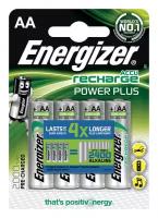 Аккумуляторные батарейки Energizer Rech Power Plus AA 2000 mAh 1,2V E300626700, 4 шт