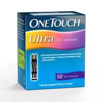 Тест-полоски One Touch Ultra, 50 шт.