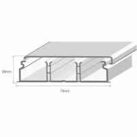 Efapel 10120 ccz напольный короб 75х17 серый