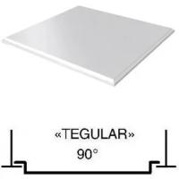 Потолок кассетный Cesal 600х600мм (Tegular 90°), белый матовый 3306