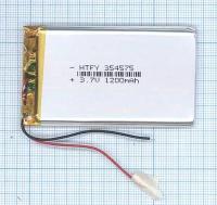Аккумулятор Li-Pol (батарея) 3.5*45*75мм 2pin 3.7V/1200mAh
