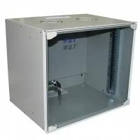 Шкаф 19 дюймов телекоммуникационный 6U серверный 520х400мм настенный серый (P065240GWT)