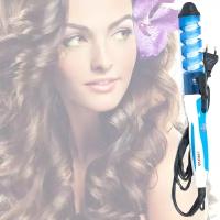 Спиральная плойка для завивки волос NOVA Professional Hair Curler NHC-5311 голубая