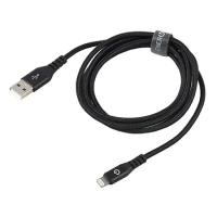 Кабель Lightning/USB для iPhone и iPad EnergEA Alutough Lightning (1.5 м), цвет черный (CBL-AT-BLK150)