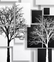 Фотообои Ateliero Черно-белые деревья 21-8120 (2х1,3 м)