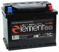 Аккумулятор автомобильный Smart ELEMENT 6СТ-60 обр. 60Ач обр. 242x175x190 мм