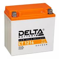 Аккумулятор для скутера Delta CT 1214 YTX14-BS, 14 A/ч, 200 A, Прямая полярность
