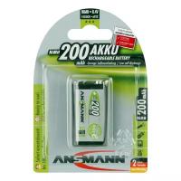 Аккумулятор металлогидридный Ni-MH Ansmann 5035342 MaxE E-Block 200мАч 9В крона 1шт Ansmann 1556-02
