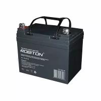 Свинцово-кислотный герметичный необслуживаемый аккумулятор 12В 35 Ач Robiton VRLA12-35 Robiton 694-02