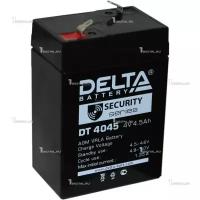 Аккумулятор DELTA DT-4045 (4В, 4.5Ач / 4V, 4.5Ah / вывод F1) Для слаботочных систем.