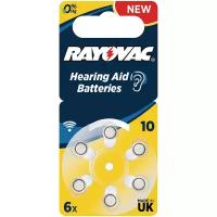 Батарейки для слуховых аппаратов Rayovac Hearing Aid Batteries 10 Rayovac 088-02
