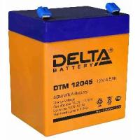 Свинцово- кислотный аккумулятор 4.5 А\ч, 12В Delta серии DTM 12045 для охранно-пожарных систем