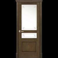 Межкомнатная дверь La Porte серия New Classic модель 200.2 дуб миндаль со стеклом Прима