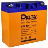 Аккумулятор 1217 Delta DTM, 12В 17А/ч, вес - 5,7 кг