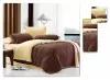 2 спальное постельное белье однотонное двустороннее коричневое