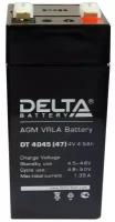 Аккумуляторная батарея Delta DT 4045 (47мм), 4V, 4.5Ah