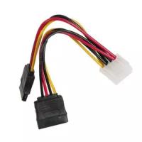 кабель питания SATA 15см, molex 4pin/2x sata15pin, на 2 устр., пакет CC-SATA-PSY