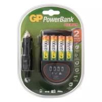 AA Аккумулятор + зарядное устройство GP PowerBank PB50GS270CA, 4 шт. 2700мAч