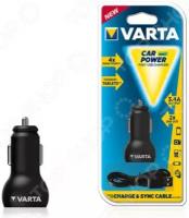 Устройство зарядное автомобильное Varta. Количество USB-разъемов: 2 шт