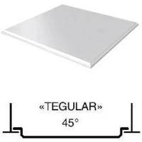 Потолок кассетный Cesal 600х600мм (Tegular 45°), белый матовый 3306