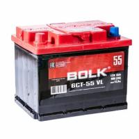 Автомобильный аккумулятор Bolk 55Ач 450А Обратная полярность (242x175x190)