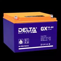 Аккумулятор Delta GX 12-24 (12В, 24А/ч, вес 8,3 кг)