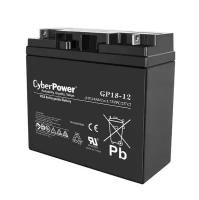 GP18-12 Аккумулятор для ИБП CyberPower 150х100х200 мм (ВхШхГ) Необслуживаемый свинцово-кислотный 12V/18 Ач цвет: чёрный