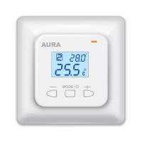 Терморегулятор для теплого пола AURA LTC 440 на два помещения, белый