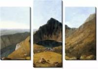 Модульная картина на холсте, Озеро в горах (Lake in the mountains)