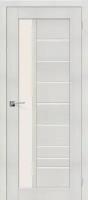 Межкомнатная дверь экошпон Porta X Порта-27 Bianco Veralinga, полотно со стеклом сатинато белое 